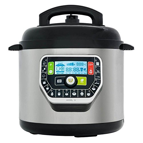 GM Modelo G de LUXE - Robot de Cocina olla progamable Electrica a Presion, 6 Litros, 19 Modos de Cocinar