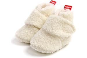 Sehfupoye Kleinkind Baby Jungen Mädchen Baumwolle Booties Schuhe Gestreifte Weiche Sohle Neugeborene Erste Wanderschuhe Warme Fleece Stiefel 0-18M
