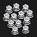 Imixlot Bridal Wedding Clear Crystal Swirl Hair Twists Coils Spirals Hair Pin Clip Accessories (pcak of 12) (#6)