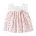 YOMIYOKA Baby Girls 6 Months - 3 Years Flower Wedding Princess Party Dress (12 Months, Pink)