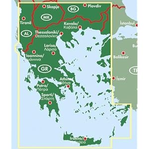 Grecia 1:700.000 (Carte routière)