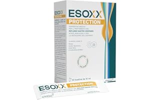 Esoxx Protection, Dispositivo Medico per il Trattamento del Reflusso Gasto-Esofageo Acido, Non Acido, Protezione dell'Esofago, 20 Stick Monodose, Aroma Crema