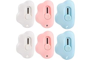 SJBAUTYO 6 Pezzi Mini Box Cutter,Mini Cloud Utility Messer,Tragbar Kartonöffner,Für Pappe, Papier, Schachtel