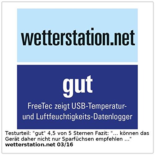 FreeTec USB-Temperatur- & Luftfeuchtigkeits-Datenlogger V2 mit PC-Software - 6