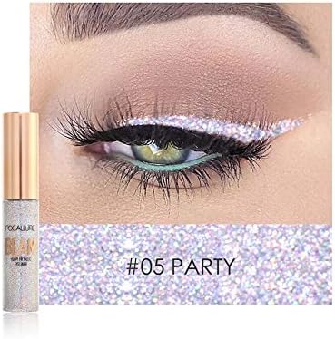 Niceyo Glitter Liquid Eyeliner Waterproof Long Lasting Diamond Shimmer Gel Eyeshadow Eye Liner Pen 0.28 Ounce