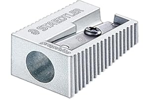 Staedtler 510 10 – temperówka (ręczna ostrzałka do ołówków, metaliczna, metalowa)