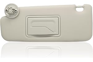 CRAZYPARTS Pare-Soleil de Rechange côté conducteur Gauche Compatible avec Chevy Sonic 2012-2019 Spark 2013-2016 Numéro de Rechange P95327509 Couleur Grise