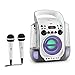 Produktbild AUNA Kara Liquida Karaoke Set mit 2 x Mikrofon - Karaoke Anlage, Karaoke Player, Special Effects: Wasserfontäne, Echo und LED-Licht, A.V.C-Funktion, CD+G-Player, USB, MP3-fähig, schwarz