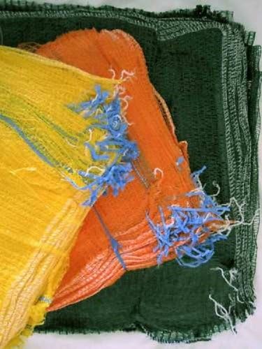 100 x Small GREEN Net Bags 22cm x 28cm - 1kg to 2kg capacity - Suitable Fruit, Bulbs, Shellfish, Free UK P &amp; P (3GR)