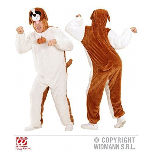 MONO bernadiner / Perro / plüschiger MONO CON CAPUCHA TALLA XL ( H 190 cm) / Disfraz adulto Carnaval