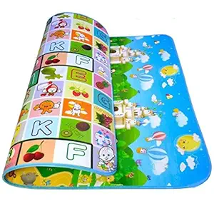 ketmart Waterproof Double Side Baby Play Crawl Floor Mat for Kids Picnic School Home (Multi Colour) ((120x180))