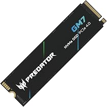 Acer Predator SSD GM7 1TB M.2 NVMe PCIe Gen 4x4, Up to 7200 MB/s