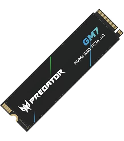Acer Predator GM7000 1TB SSD, PCIe Gen4x4 NVMe M.2 SSD with DRAM