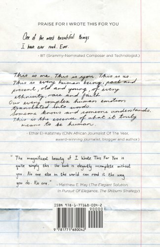 Livres Couvertures de I Wrote This for You: Just the Words