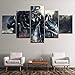 Produktbild Fyyanm Leinwand Malerei Fallout 4 5 Stücke Wandkunst Malerei Modulare Tapeten Poster Print Für Wohnzimmer Wohnkultur
