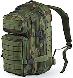 Nitehawk - Sac à dos multifonction avec système d'attache MOLLE - style militaire - 30 L - Camouflage