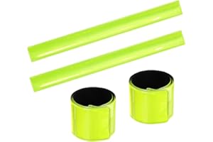 O-Kinee Cintas Reflectantes Banda Reflectante neón de Alta Visibilidad para Actividades Deportivas Tiras Fluorescentes