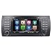 Produktbild Autoradio DVD CD Player für BMW 5er E39 M5 X5 E53 mit GPS Navi-Karte 7 Zoll Display Unterstützt Bluetooth USB MicroSD Lenkradfernbedienung Subwoofer iPod (Autoradio)
