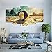Produktbild HIMFL Leinwanddrucke Malerei Haus Dekoration Wandkunst Modular Bilder 5 Panel Beach-Volleyball Für Wohnzimmer,A,30×40×2+30×60×2+30×80×1