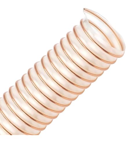 Absaugschlauch Transparent 80 Mm Durchmesser, 10 M Lang – Für Absauganlagen, Aus Weich-PVC