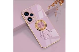 ATISIJIE para XiaoMi Redmi Note 12 Pro 5G Astronaute Funda,con Anillo de 360 Grados Soporte rotectora antigolpes Carcasa Funda para XiaoMi Redmi Note 12 Pro 5G-Púrpura