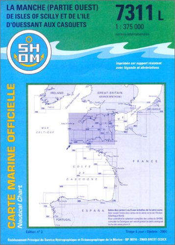 Carte marine : La Manche (partie Ouest) gratuit Carte marine : La Manche (partie Ouest) gratuit