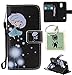 Produktbild für Galaxy S5 mini PU Wallet Case Schutz Hülle für Samsung Galaxy S5 mini - Cover Flip Tasche mit Kartenfach in Buch Stil mit Kartenfach Standfunktion Magnetverschluss und Hand Wrist + Schlüsselanhänger (J1)