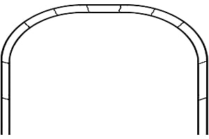SXNYC Rosenbogen Metall Stabil Gartenbogen aus Pulverbeschichtetem Stahl Wetterfeste mit Rankhilfe Spalier für Kletterpflanzen und Rosen 350 cm Breit