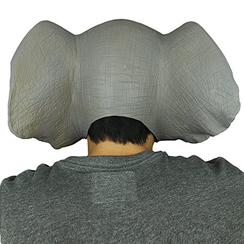 Latex Maske Elefant,Cusfull Deluxe Latex Gummi Vollmaske für Halloween Party Karneval Kostüm-Dekorationen - 4