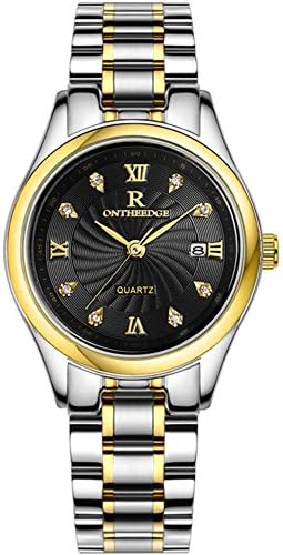 Analog watch,Fashion casual design ultra-thin waterproof stainless steel with quartz watch classic calendar window alloy case-O