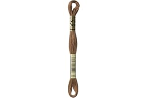 PLUSH ADDICT DMC Embroidery Floss Mouline Stranded Cotton Thread for Hand Embroidery and Sewing - Colour No: 3862-1 x 8m Skein