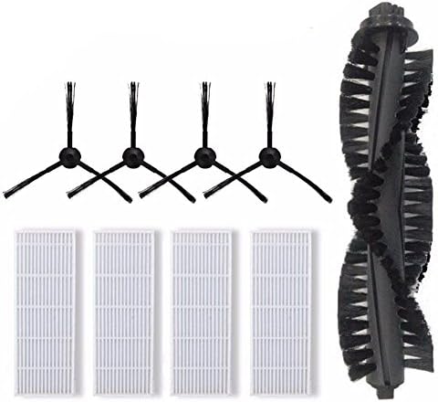 NTNT Main Brush&amp;Dust HEPA Filter&amp;Side Brush for ILIFE A4s Robot Vacuum Cleaner Accessories Parts