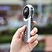 Produktbild Kamera VR Panorama 720 °/doppelte Ziel Fish Eye 210 °/Ultra HD 4 K Definition/F 2.0 5% Iris/WLAN B G N/Unterstützt TF Speicherkarte/Akku 1400 mAh Registrierung 2H Continu/Funktionen Teile Social Media/Kompatibel Android iOS