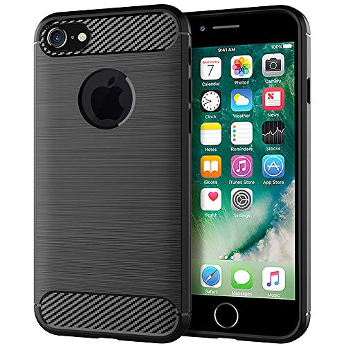 Vankwok-Cover-iPhone-7-Sottile-Custodia-iPhone-8-Silicone-TPU-Design-in-Fibra-di-Carbonio-Originale-Custodia-per-Apple-iPhone-7-e-8-47-inch