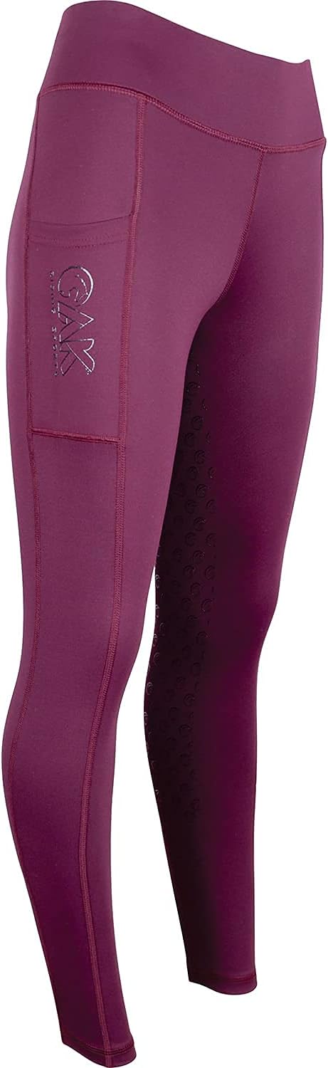 AK Oreo AKRS-6052-01 - Pantalones de equitación transpirables de cintura alta con agarre de silicona para asiento completo