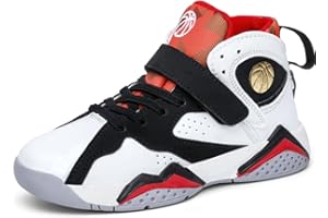 WOWEI Zapatillas de Baloncesto para Niños Transpirable Zapatillas de Deportivas Moda Zapatos de Baloncesto Antideslizantes Zapatillas de Bsquetbol Aire Libre Ligeras Zapatos de Running