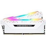 CORSAIR Vengeance RGB PRO 16GB (2x8GB) DDR4 3600 (PC4-28800) C18 Desktop Memory – White