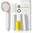 Miniwell Vitamin C Filter Shower Head with Replacement Filters L751- Filtered Shower Head - Shower Water Filter with SPA Effect- Hard Water Softener for Dry Skin & Hair Loss - Universal System