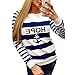 Women's Round Collar Sweater Pullover Top Hoody Sweatshirt