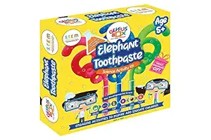 Genius Box - Play some Learning Elephant Toothpaste Science Activity Kit for 5 Years and Up: Birthday Gift, Return Gift, DIY, Educational Toy, Learning Kit, STEM Toy