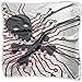 Produktbild Skull Intel Printed Square Scarf Scarve Head Wrap Shawl