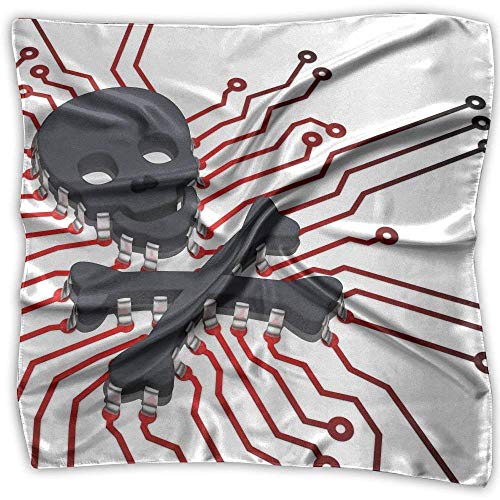 Preisvergleich Produktbild Skull Intel Printed Square Scarf Scarve Head Wrap Shawl