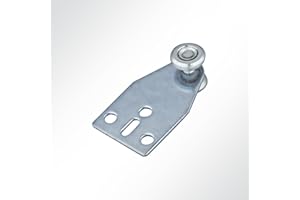 LYSEL Laufrolle Vorhangrolle Führungsrolle verzinkt für Laufschiene 25x19mm mit Kugellager (10 Stück)