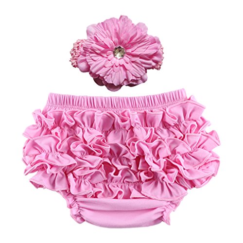 Orien Baby Girl Ruffle Blommers Nappy Diaper Cover Knicker Pink Waist 27.5''
