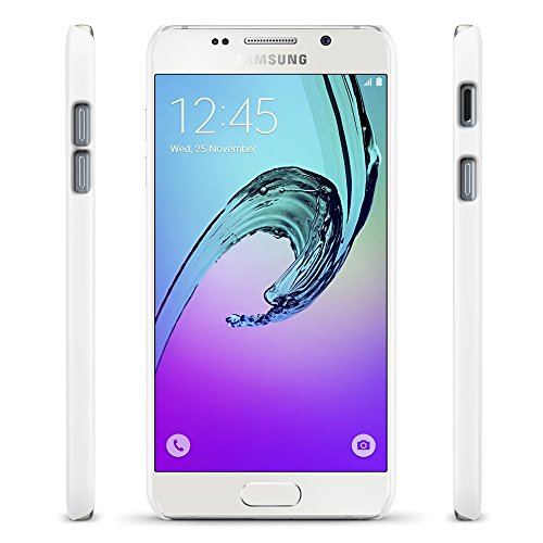 SLEO Funda para Samsung Galaxy A5 2017 PC Back Cover de Parachoques Duro Cubierta Protectora para Samsung Galaxy A5 2017 - Blanco