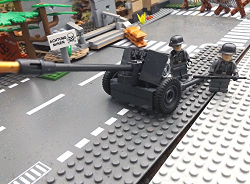 Modbrix 2185 – ☠ Panzerabwehrkanone PAK 40 inkl. Custom Elite Wehrmacht Soldaten aus Lego© Teilen ☠ - 3