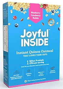 Joyful INSIDE Instant Sprouted Ragi Oatmeal (Non-GMO, Gluten Free) (Blueberry , Cranberry , Raisin)