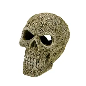 Blue Ribbon Small Haunted Skull Exotic Environments Aquarium Ornament