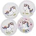 Produktbild com-four® 4X Taschenwärmer Comic Unicorn in verschiedenen zauberhaften Einhorn Designs