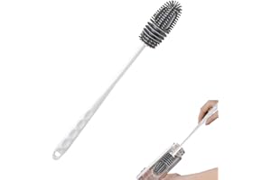 Cyhamse Sponge Cup Brush | Reusable Silicone Bottle Cleaning Brush - Water Bottle Scrubber Brush Designed for Cleaning Sports Bottles, Bottles